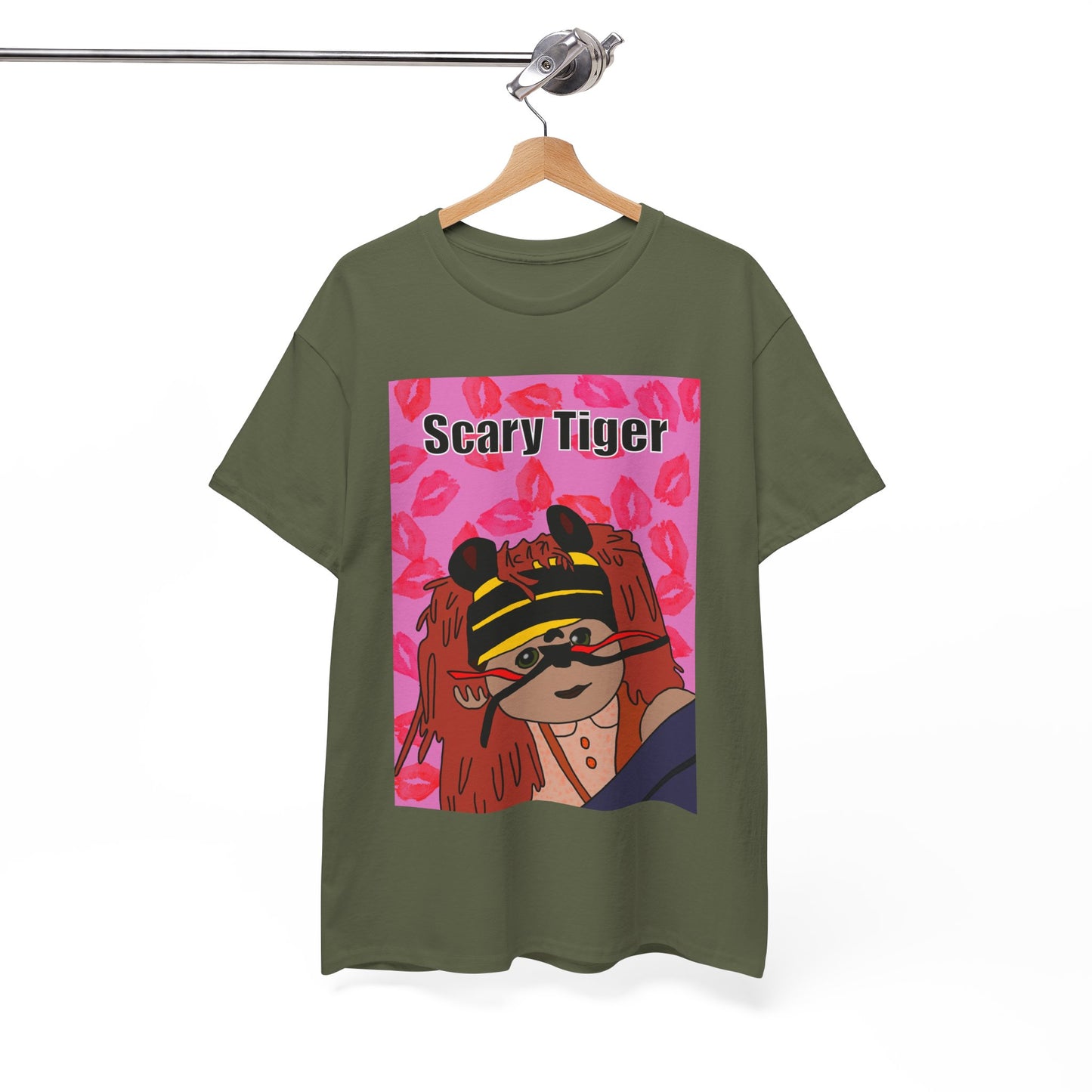 Limited Edition Valentines Day Scary Tiger Graphic Tee
