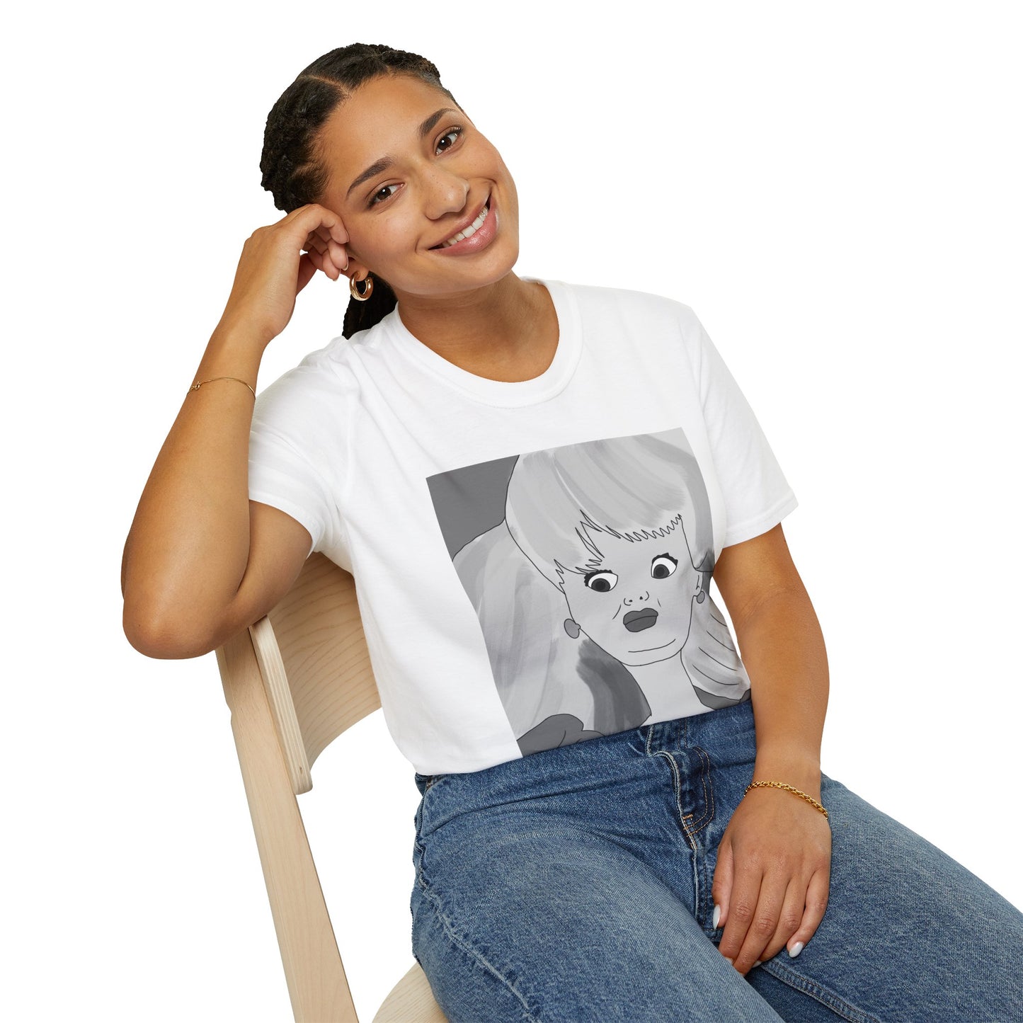 EWWW T-Shirt — Retro Pop Art Doll Portrait Graphic Tee