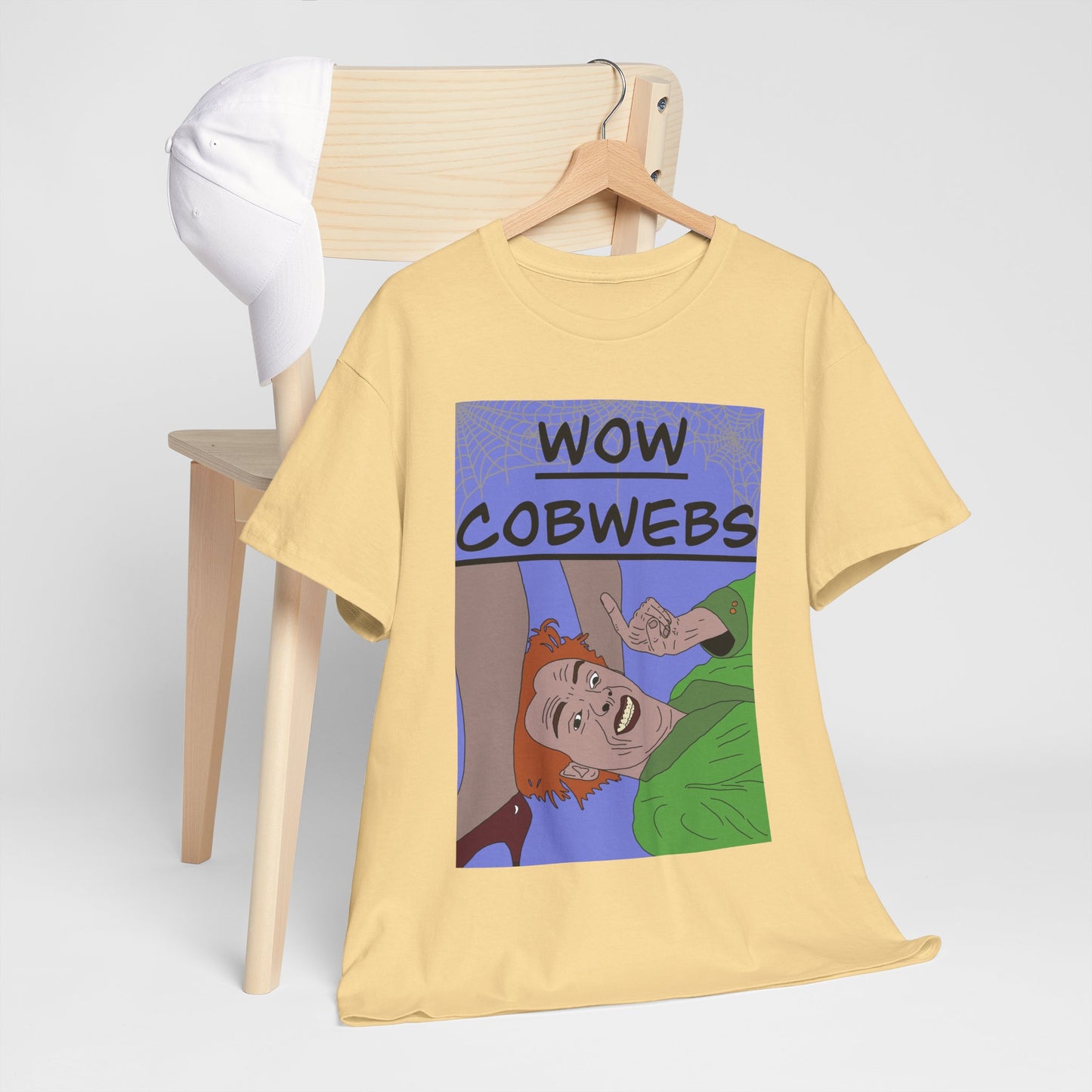 Drop Dead Fred T-Shirt — Funny "Wow Cobwebs" Retro Cartoon Tee