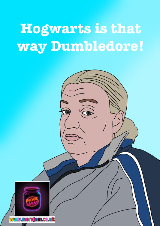 Hogwarts Is That Way Dumbledore | Funny Kerry This Country Card