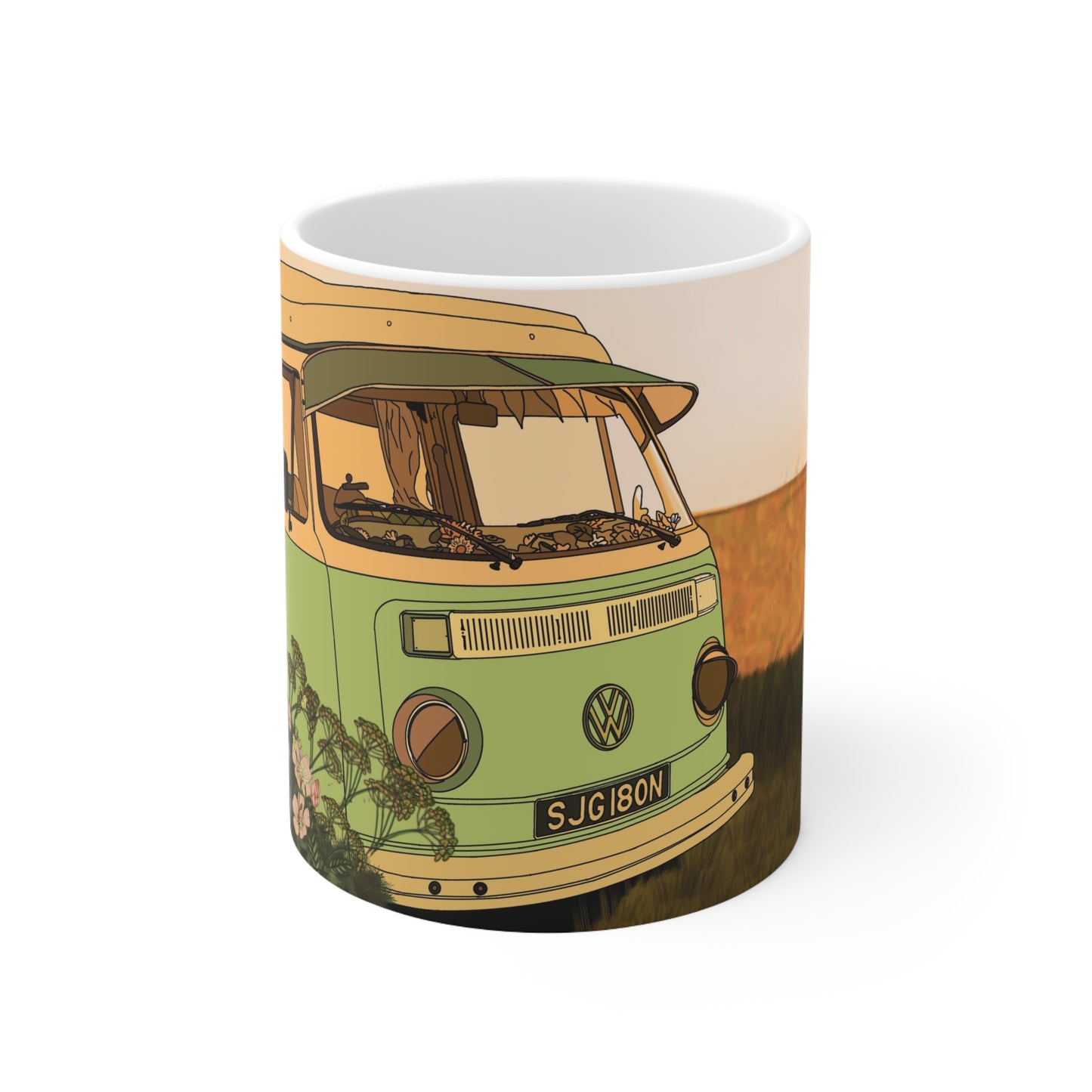Camper Van Ceramic Coffee Cups