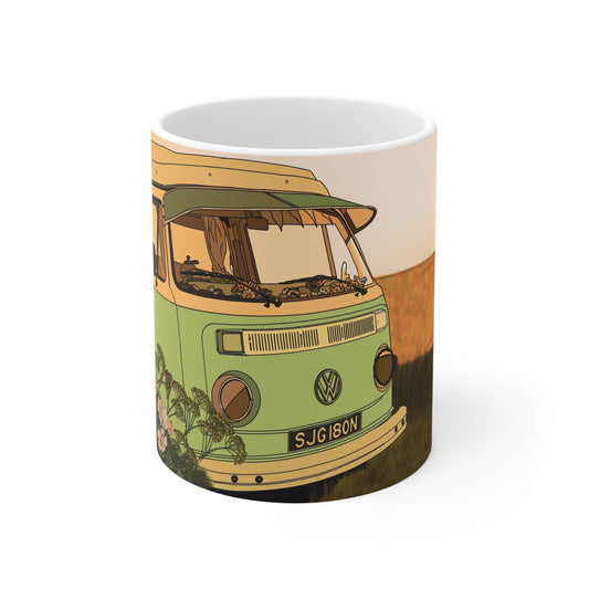 Camper Van Ceramic Coffee Cups