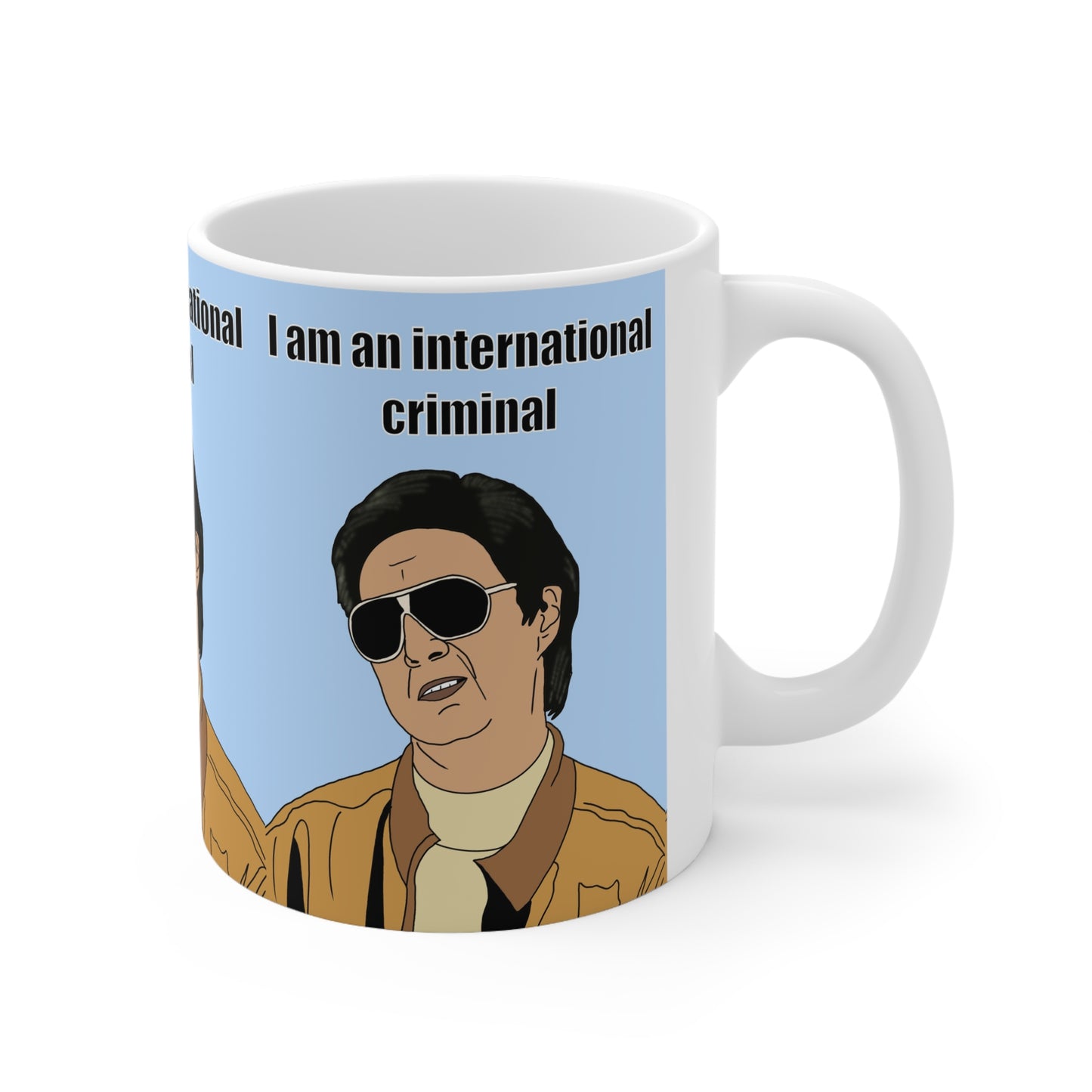 The Hangover Mr Chow  — "I Am an International Criminal" Retro Movie Quote Coffee Cup
