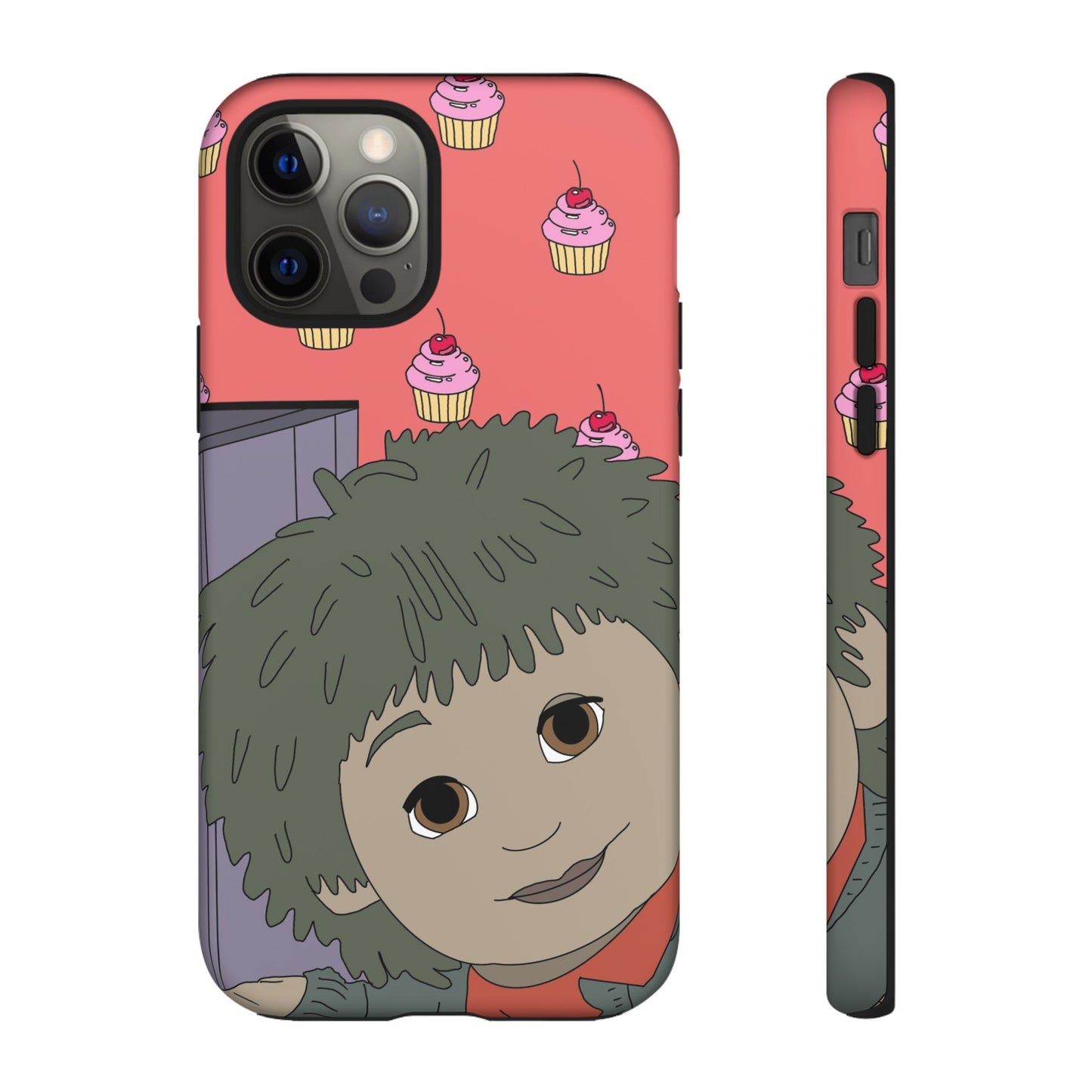 Cute Cupcake Tiny Phone Case — Whimsical Retro Character Protective Cover