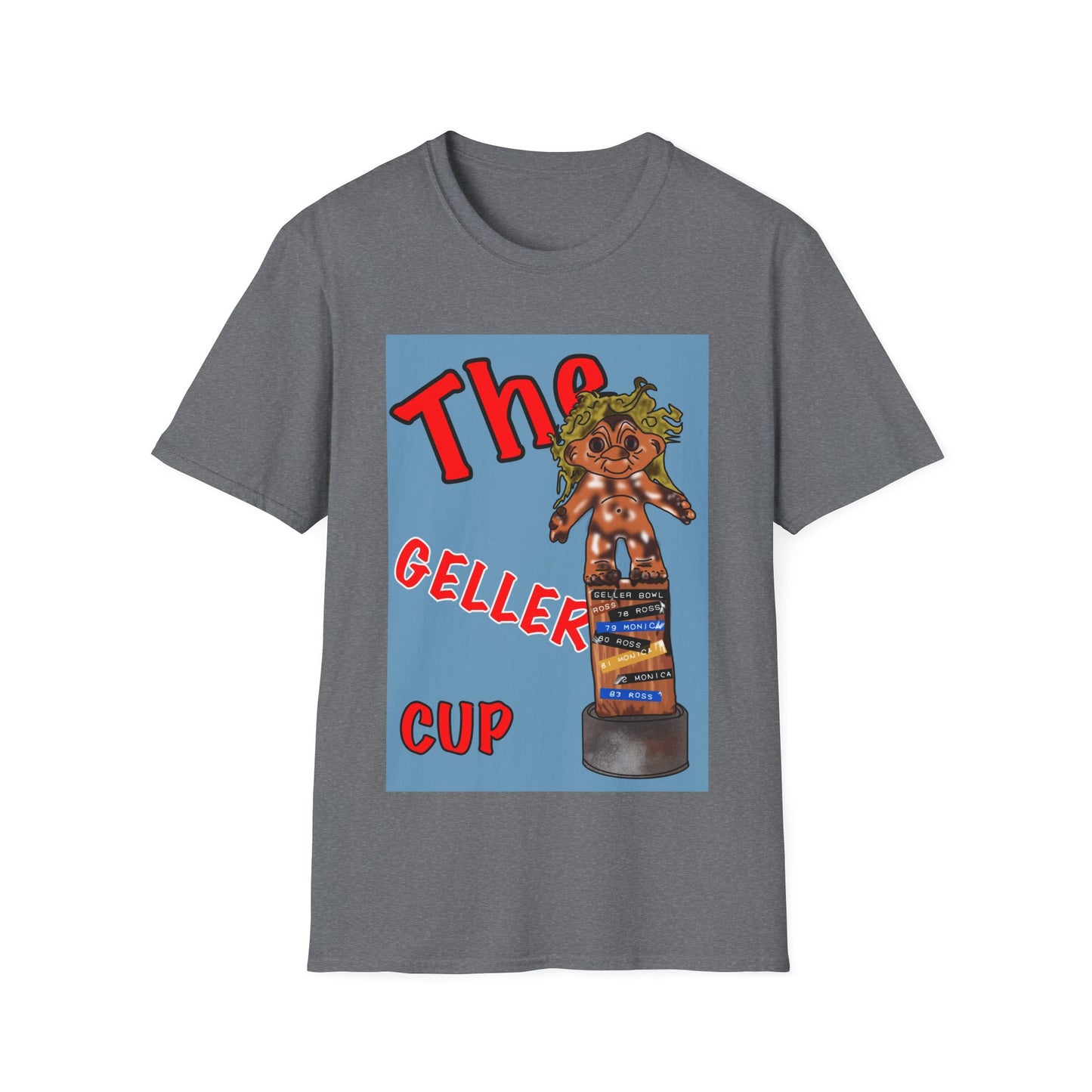 Friends TV Show Geller Cup T-Shirt — Retro Trophy Graphic Tee
