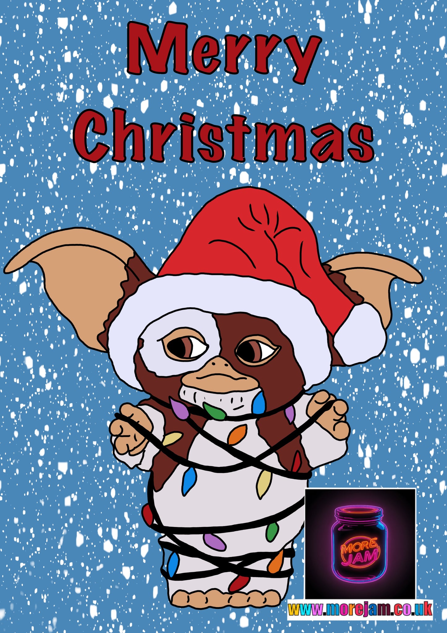 Christmas Card Gizmo Gremlins