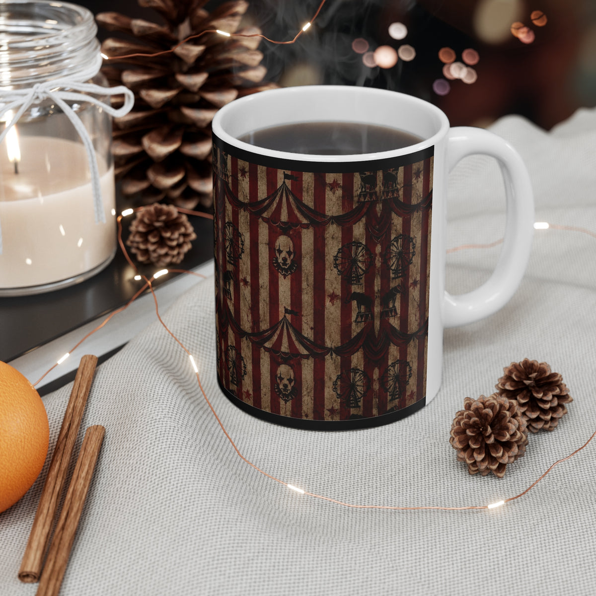 Gothic Circus Pattern Mug | More Jam