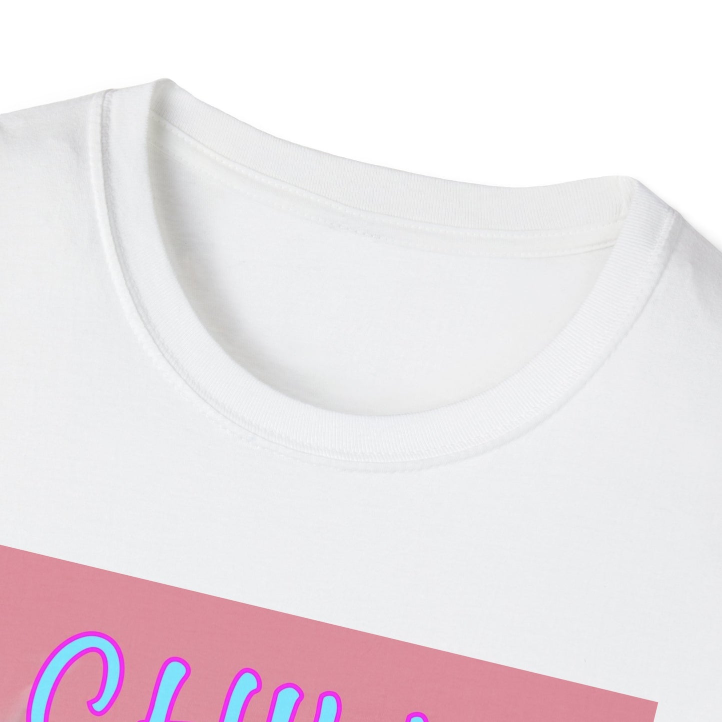 Chill Girl Graphic T-Shirt — Retro Pink Smoking Illustration