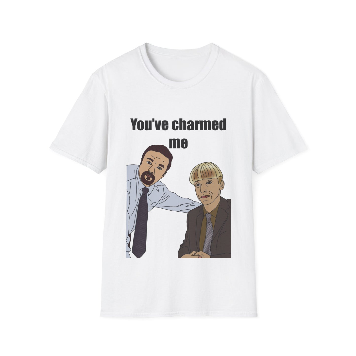 Gareth Keenan & David Brent You've Charmed Me T-Shirt — Funny The Office UK Meme Tee