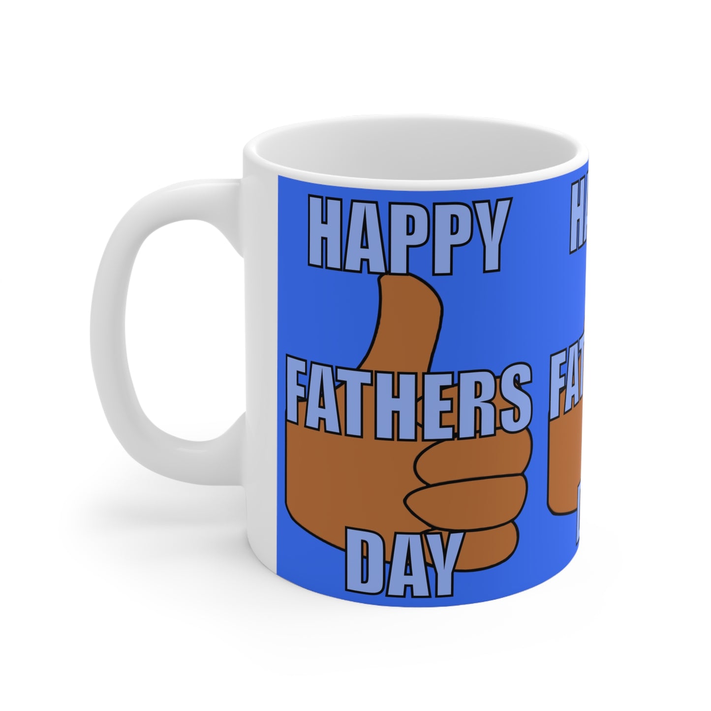 Happy Father’s Day Thumbs-Up Ceramic Coffee Mug — 11oz & 15oz