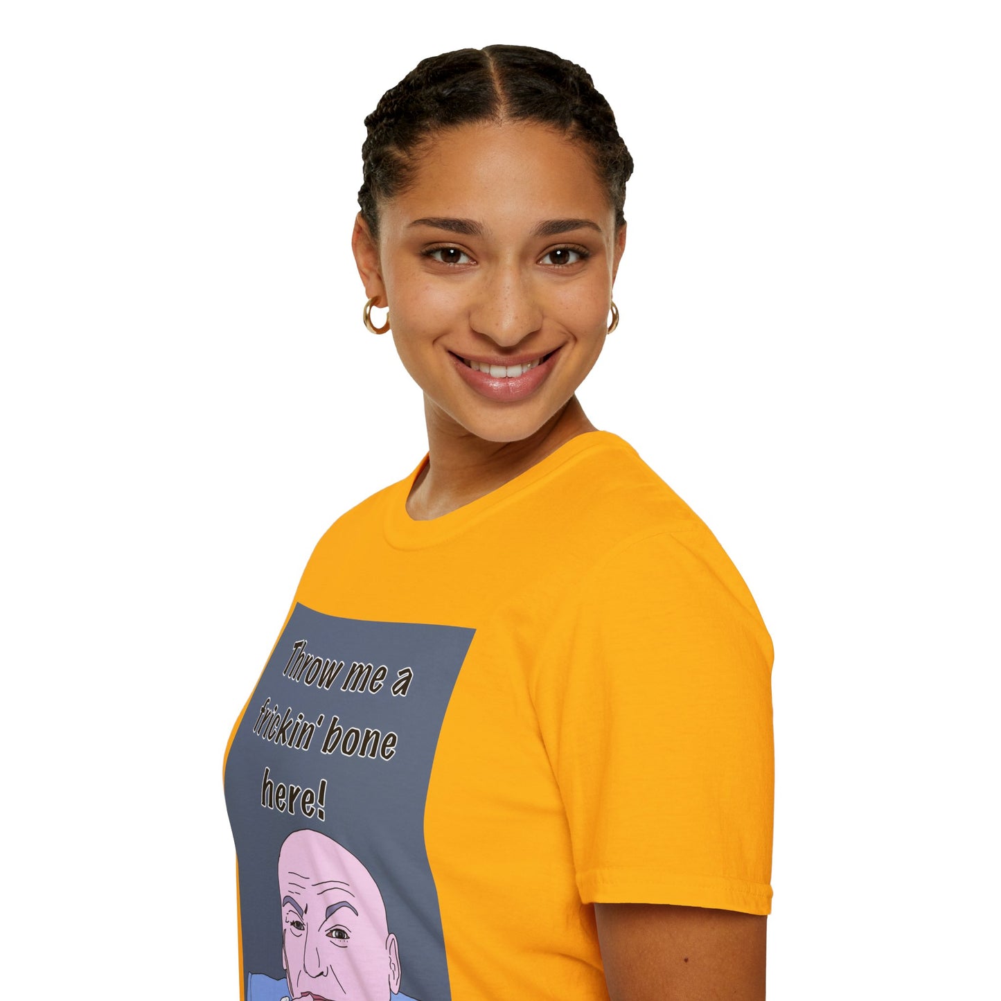 Dr Evil Austin Powers Throw Me a Frickin' Bone T-Shirt — Funny Meme Graphic Tee