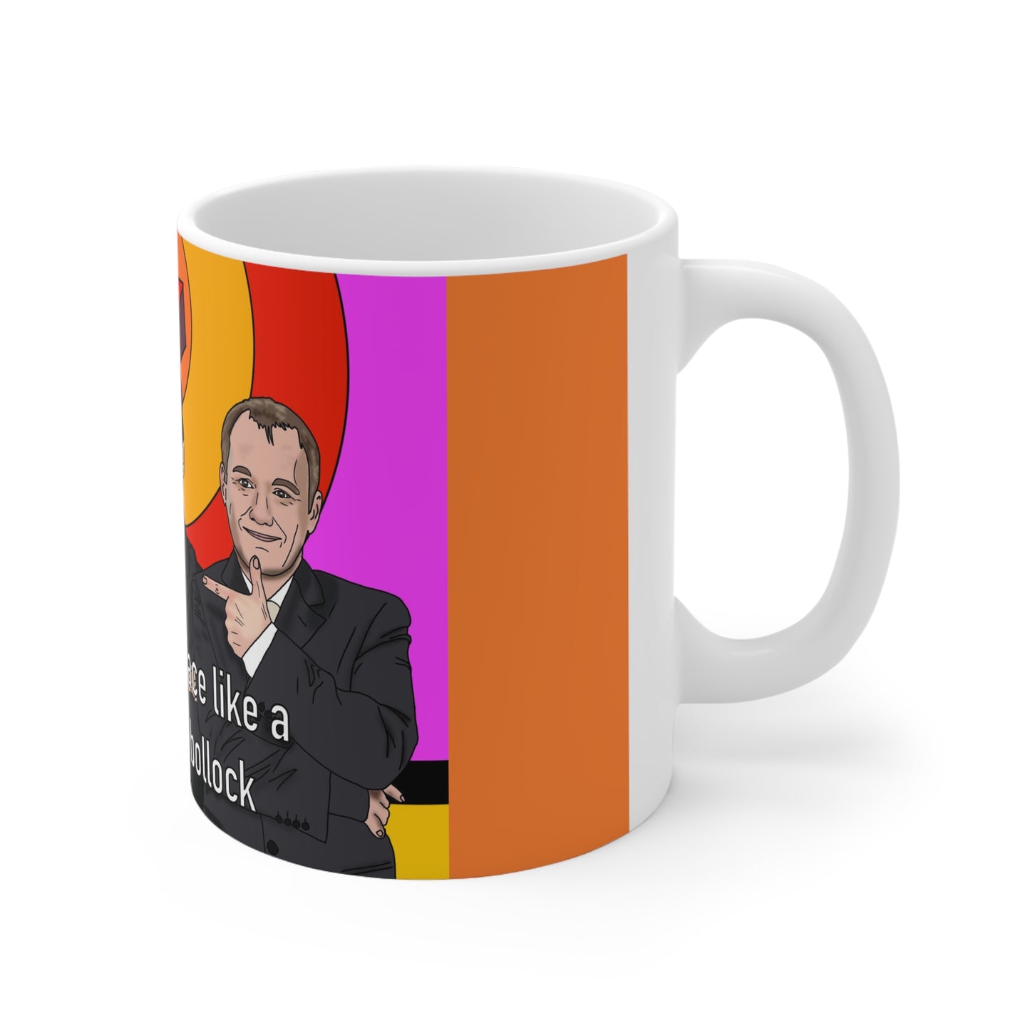 Shooting Stars Ceramic Mug — 'Jack with Your Face Like a Half-Buttered Bollock'