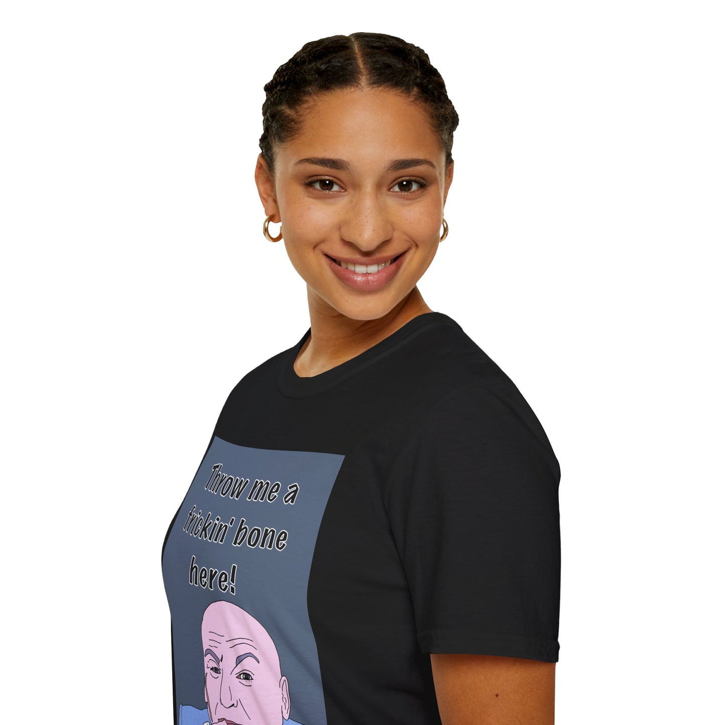 Dr Evil Austin Powers Throw Me a Frickin' Bone T-Shirt — Funny Meme Graphic Tee