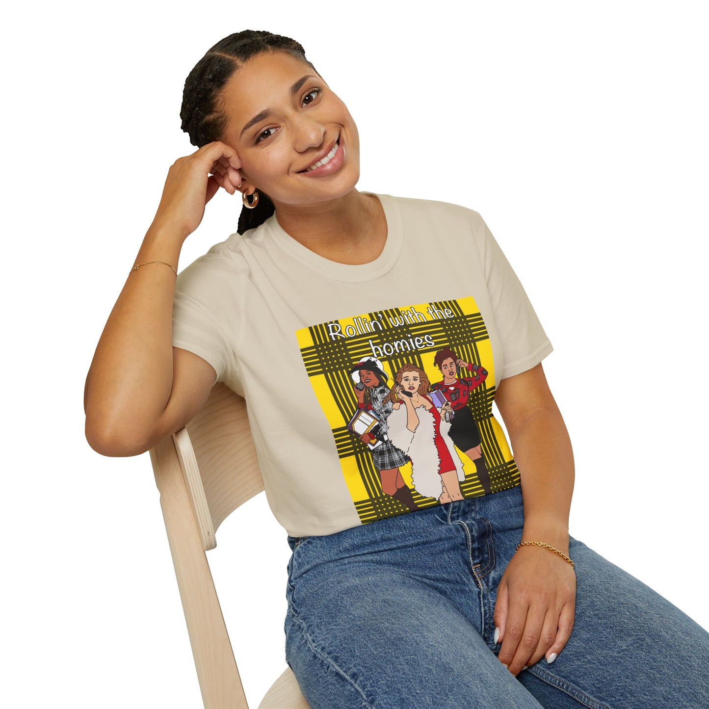 90s Clueless Graphic T-Shirt — ‘Clueless’ Plaid Inspired Retro Femme Tee