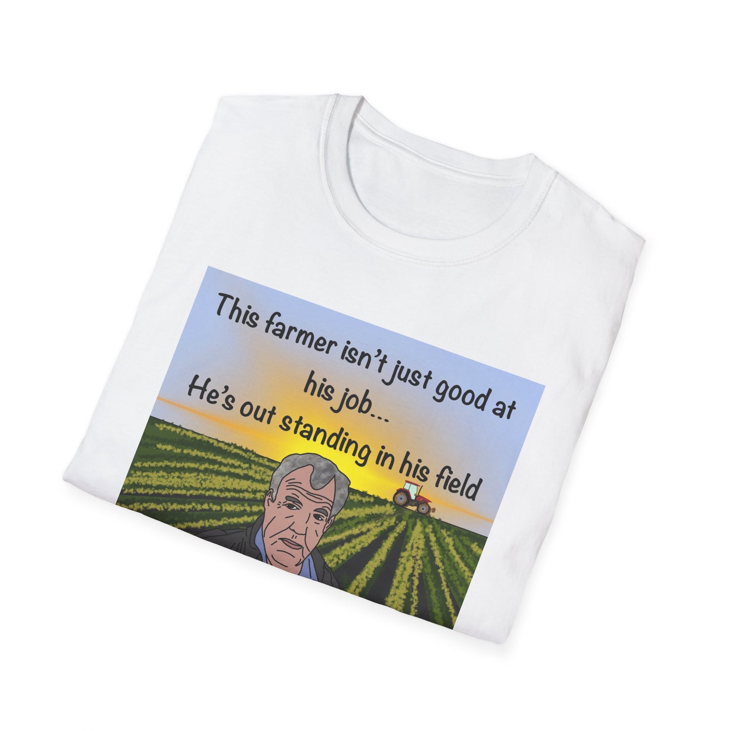 Jeremy Clarkeson Farmer Pun Graphic T-Shirt — "This farmer isn’t just good at his job..."