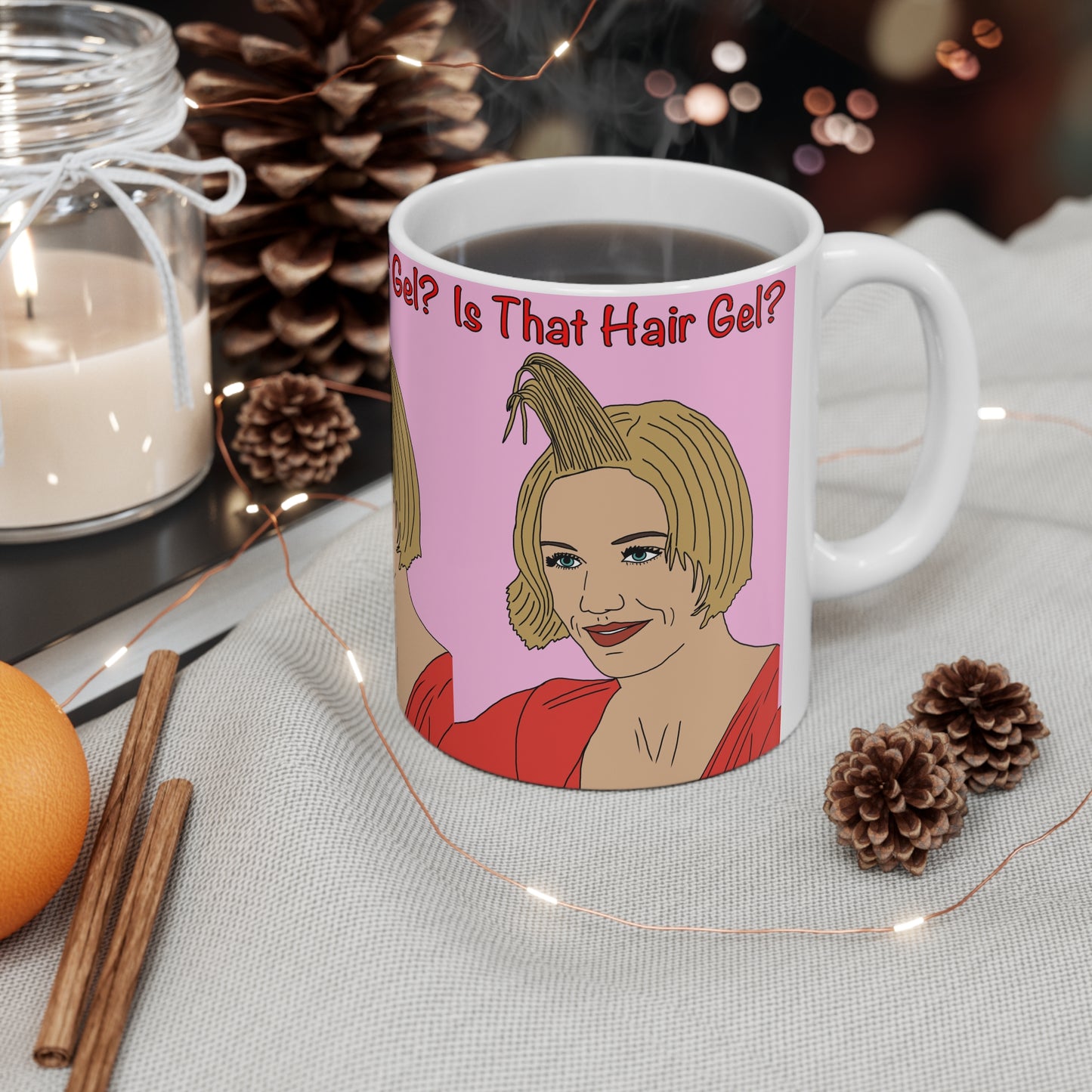 Theres Something About Mary — Funny 'Is That Hair Gel?' Coffee Cup