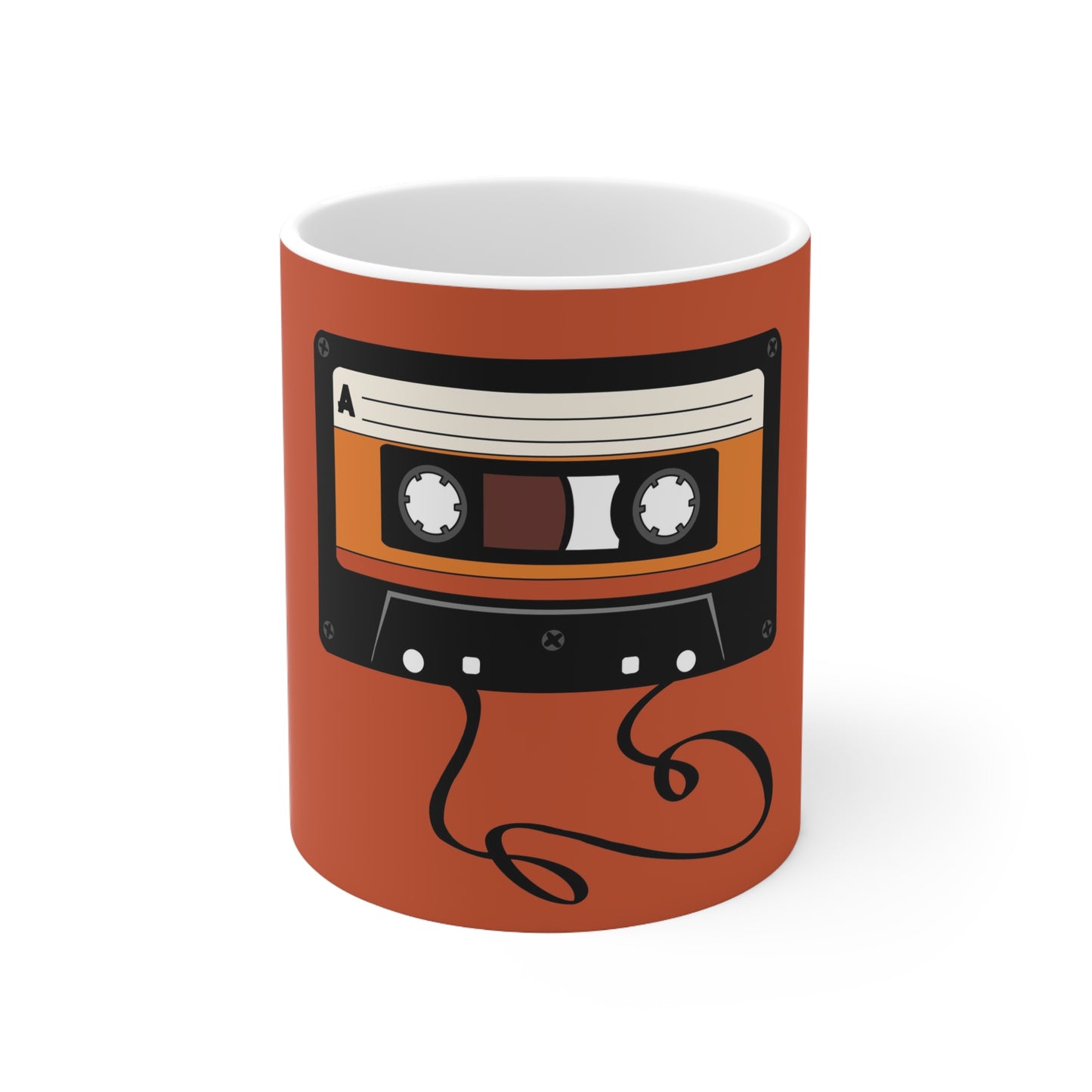 Retro Cassette Tape Ceramic Coffee Mug — Vintage Music Gift