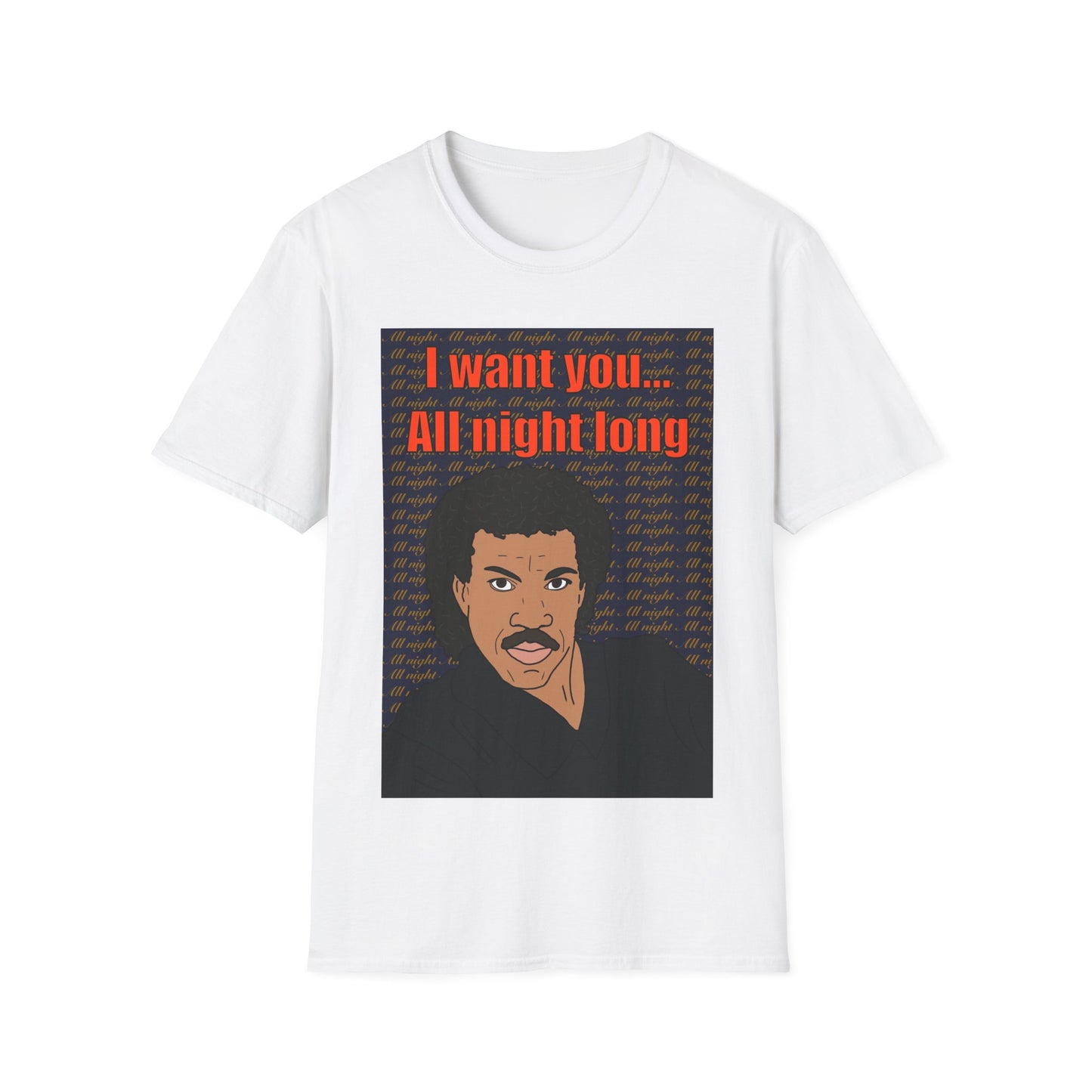 All Night Long T-Shirt — Retro Lionel Richie Graphic Tee