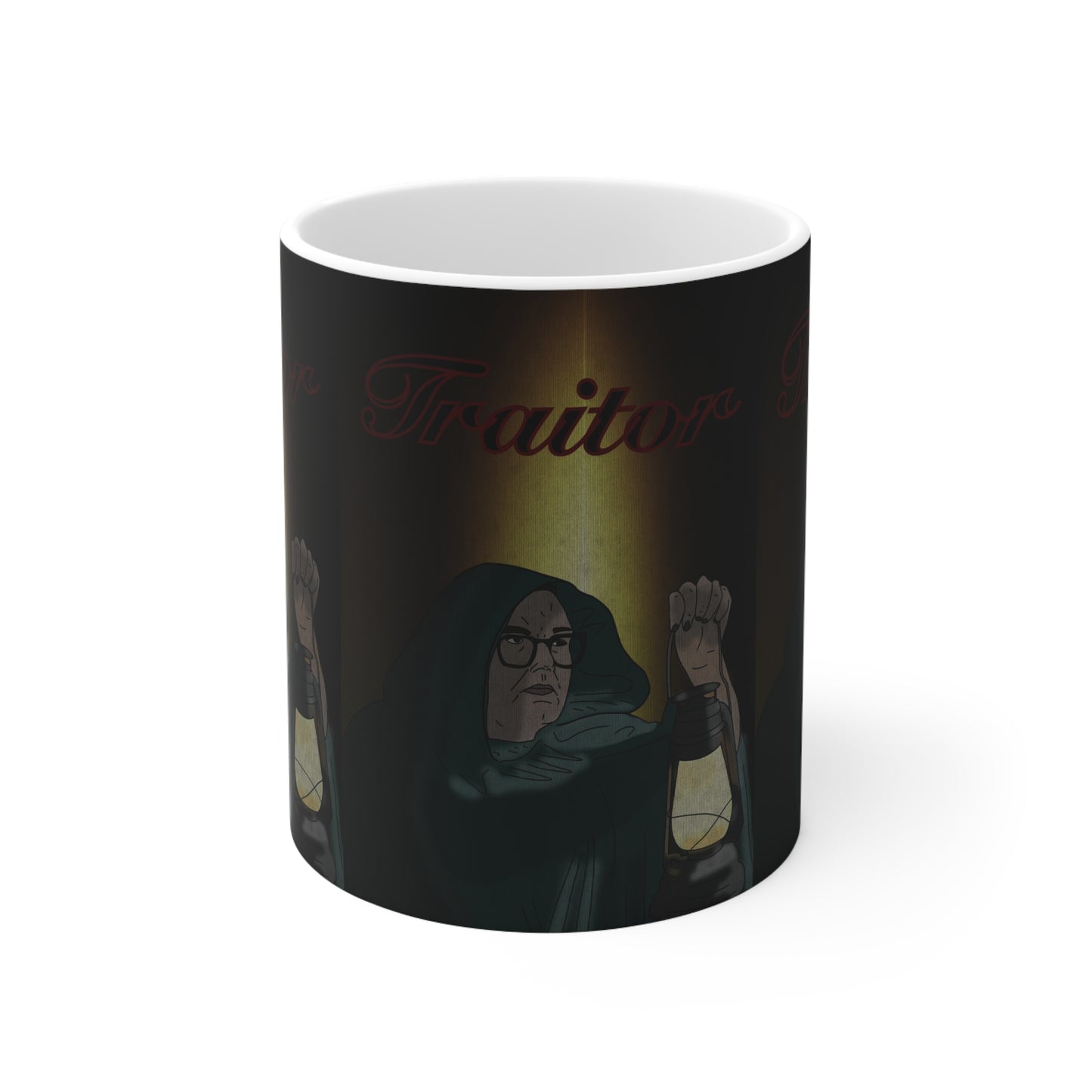Traitor Lantern Mug Alan Carr — Dark Fantasy Ceramic Coffee Cup (11oz & 15oz)