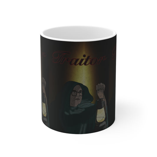 Traitor Lantern Mug Alan Carr — Dark Fantasy Ceramic Coffee Cup (11oz & 15oz)