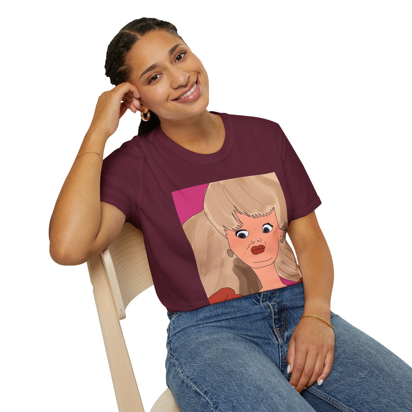 Ewww Retro Pop Art Doll Portrait T-Shirt