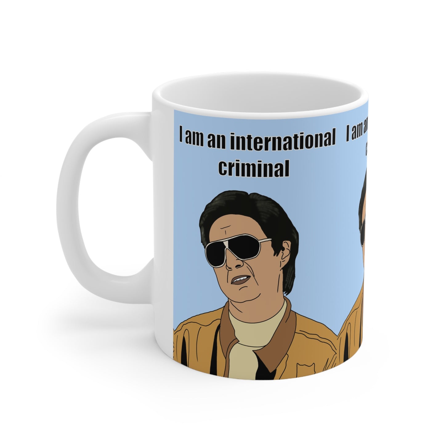 The Hangover Mr Chow  — "I Am an International Criminal" Retro Movie Quote Coffee Cup