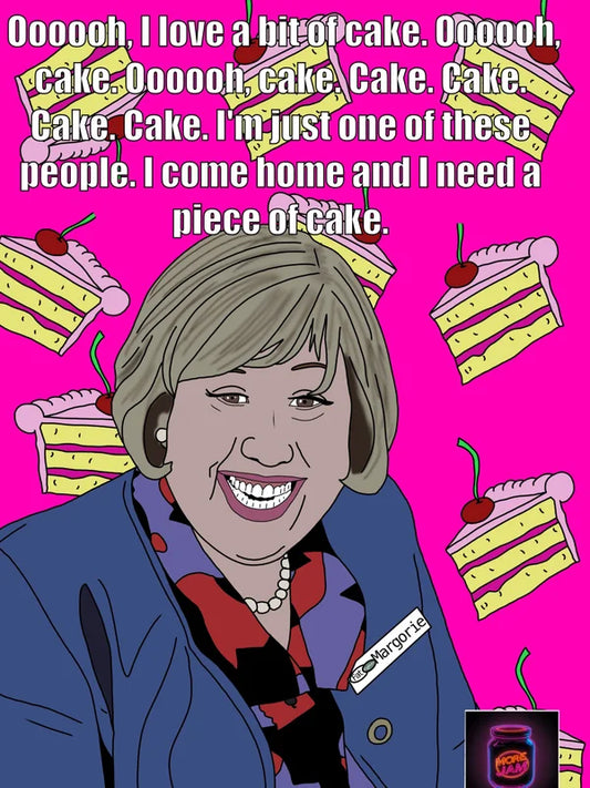 Marjorie Dawes Cake | Any Occasion Little Britain Card | More Jam