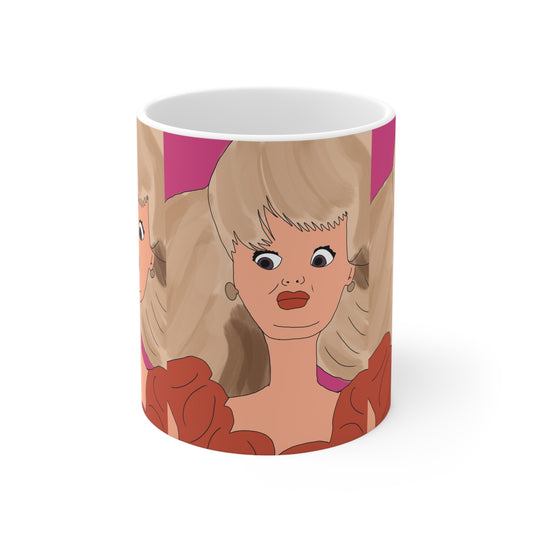 Novelty Mug — Ewww Retro Doll Ceramic Coffee Cup