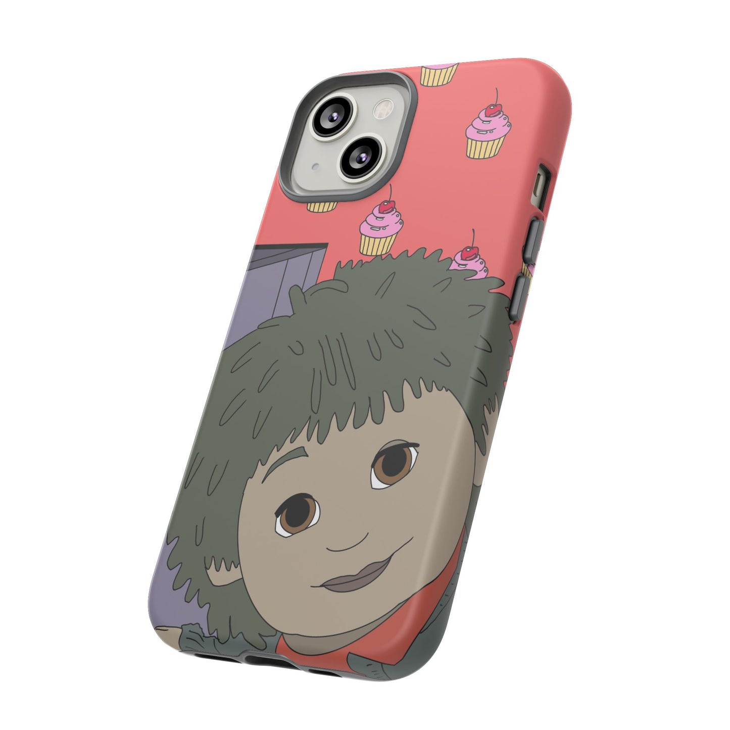 Cute Cupcake Tiny Phone Case — Whimsical Retro Character Protective Cover