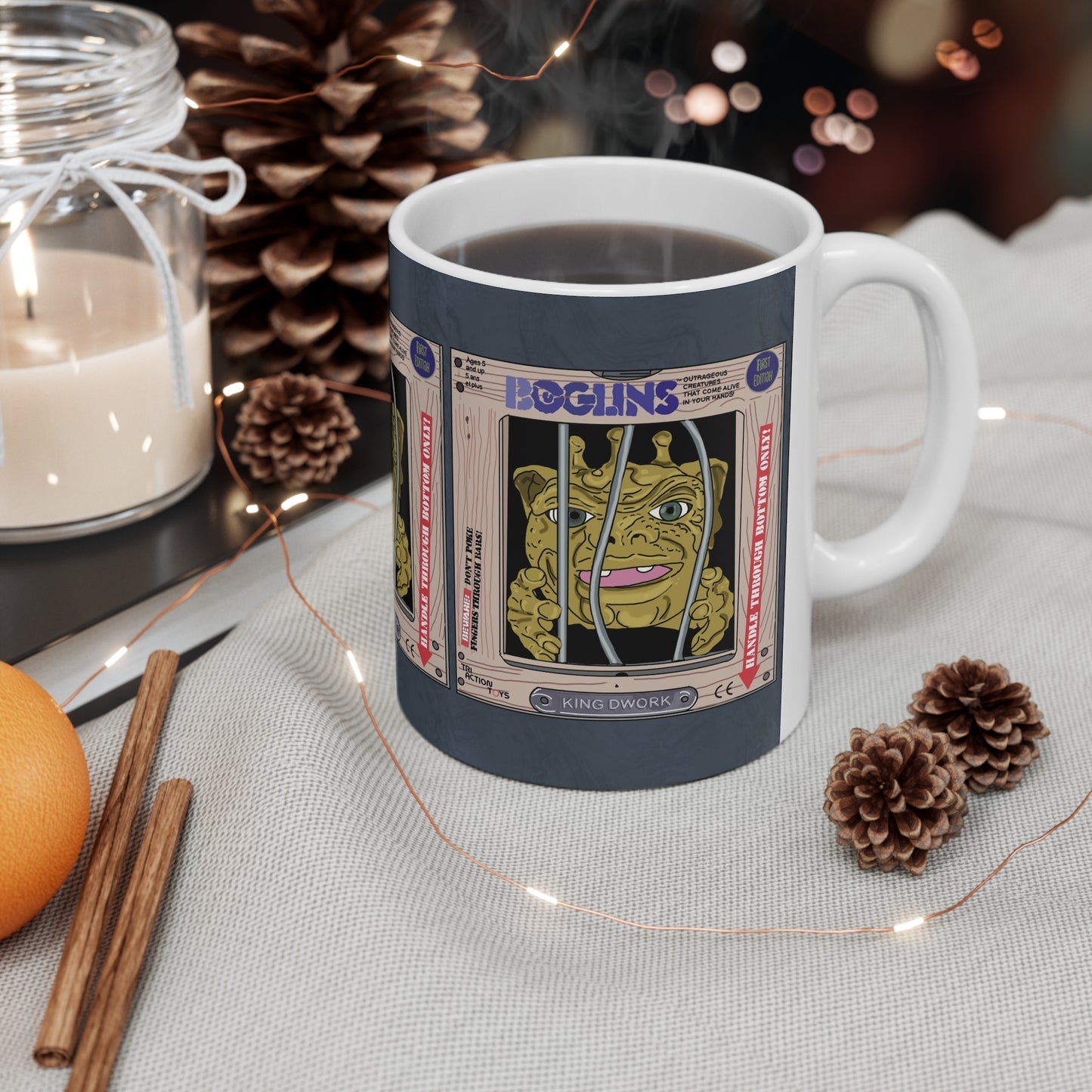 90s Boglins Retro Toy Box Ceramic Coffee Mug —