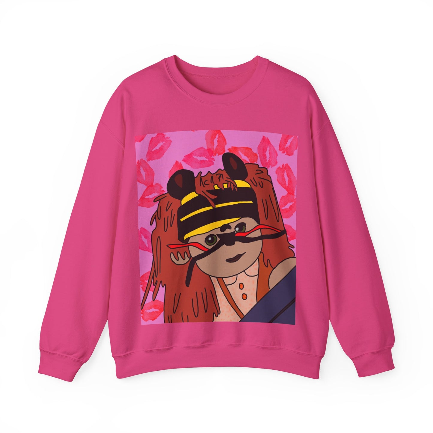 **Limited Edition**  Sweatshirt – Pink Scary Tiger Jumper