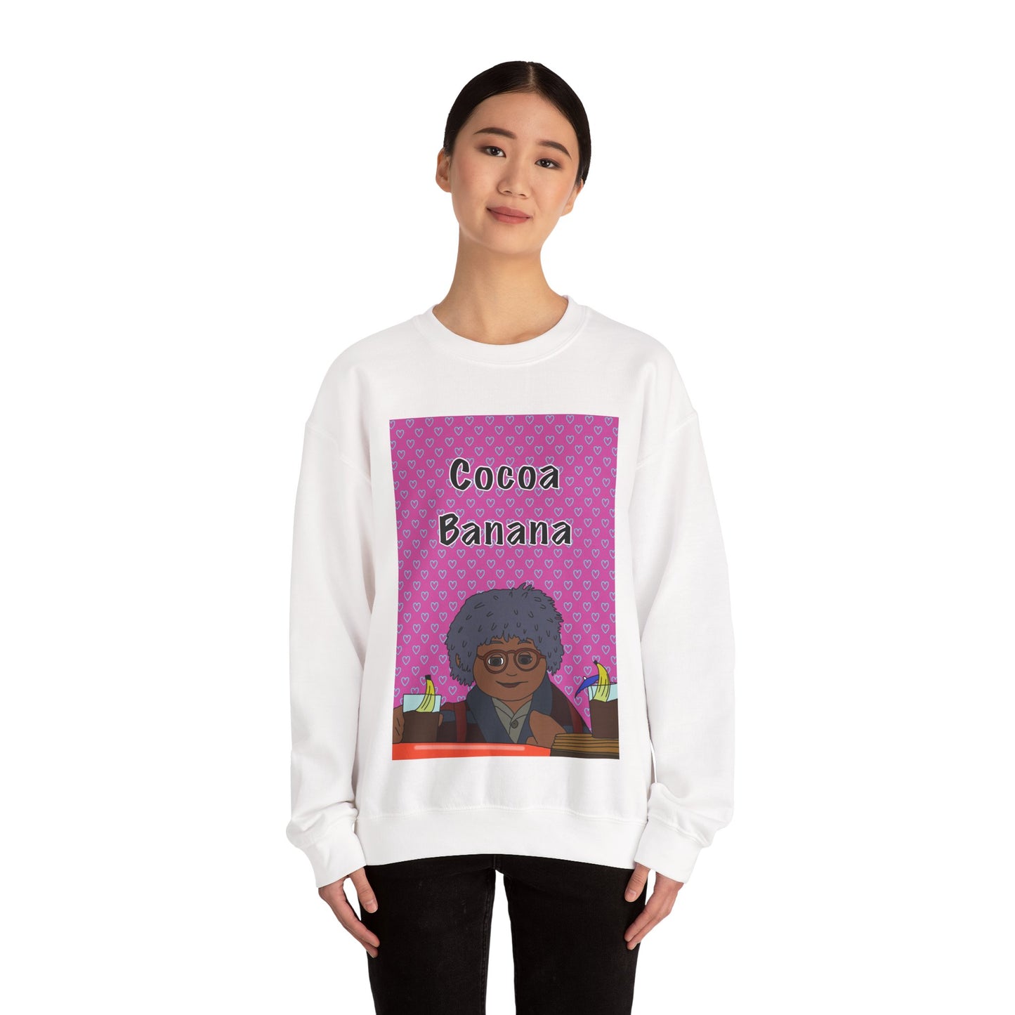 ** Limited Edition ** Cocoa Banana Crewneck Sweatshirt — Retro Cartoon Graphic