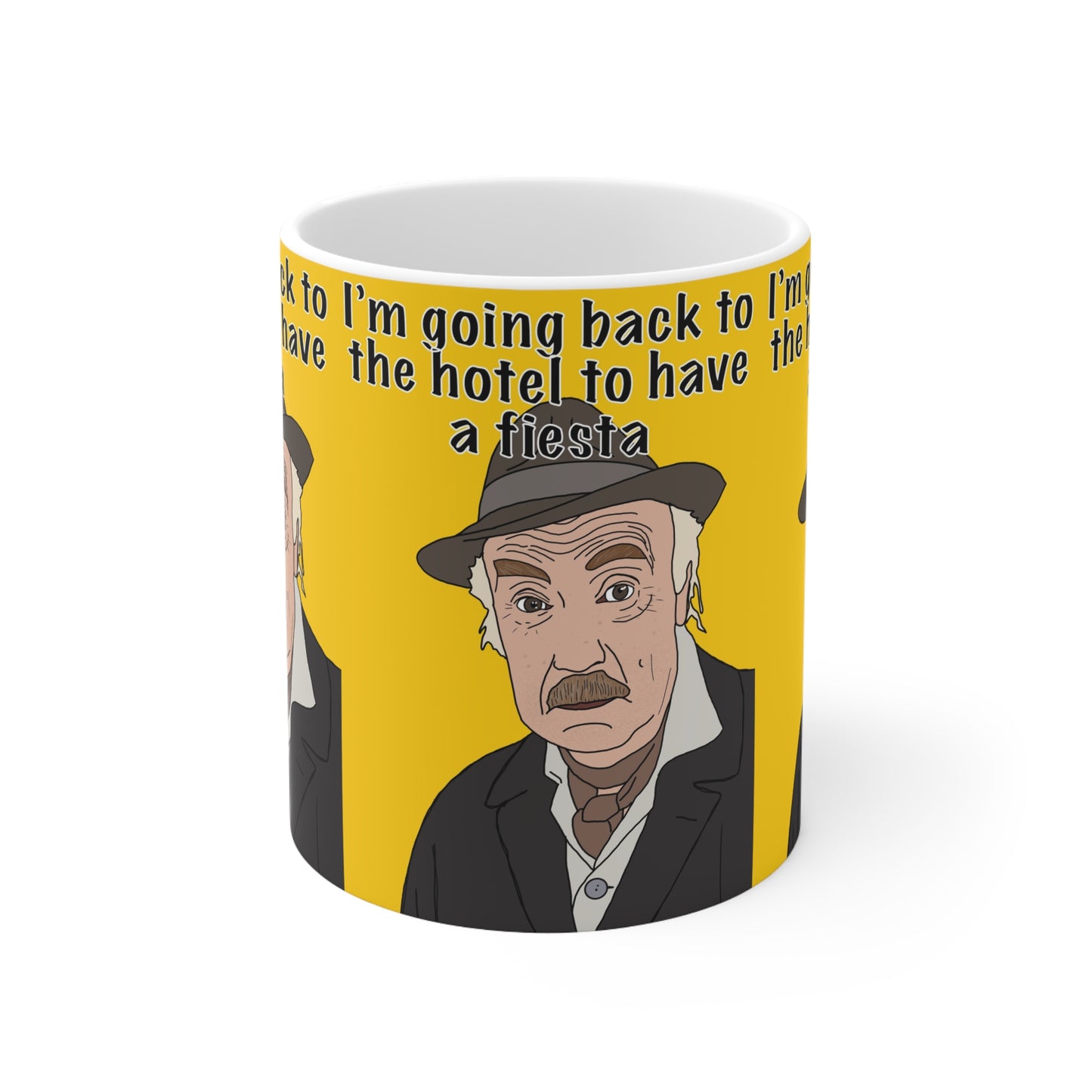Grandad Only Fools — "I'm going back to the hotel to have a fiesta" Ceramic Coffee Cup