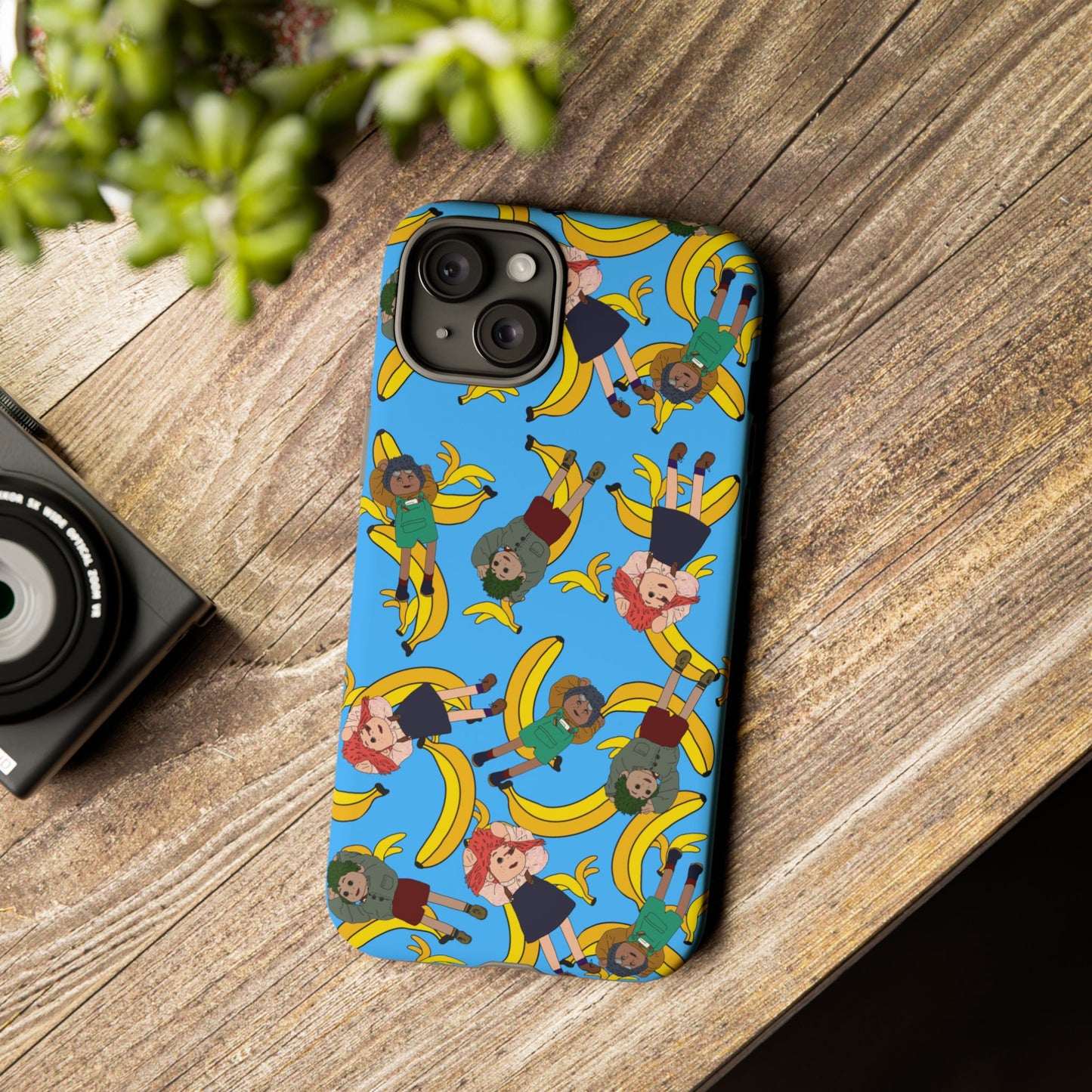 Banana Tots Pattern Phone Case — Cute Cartoon Phone Cover