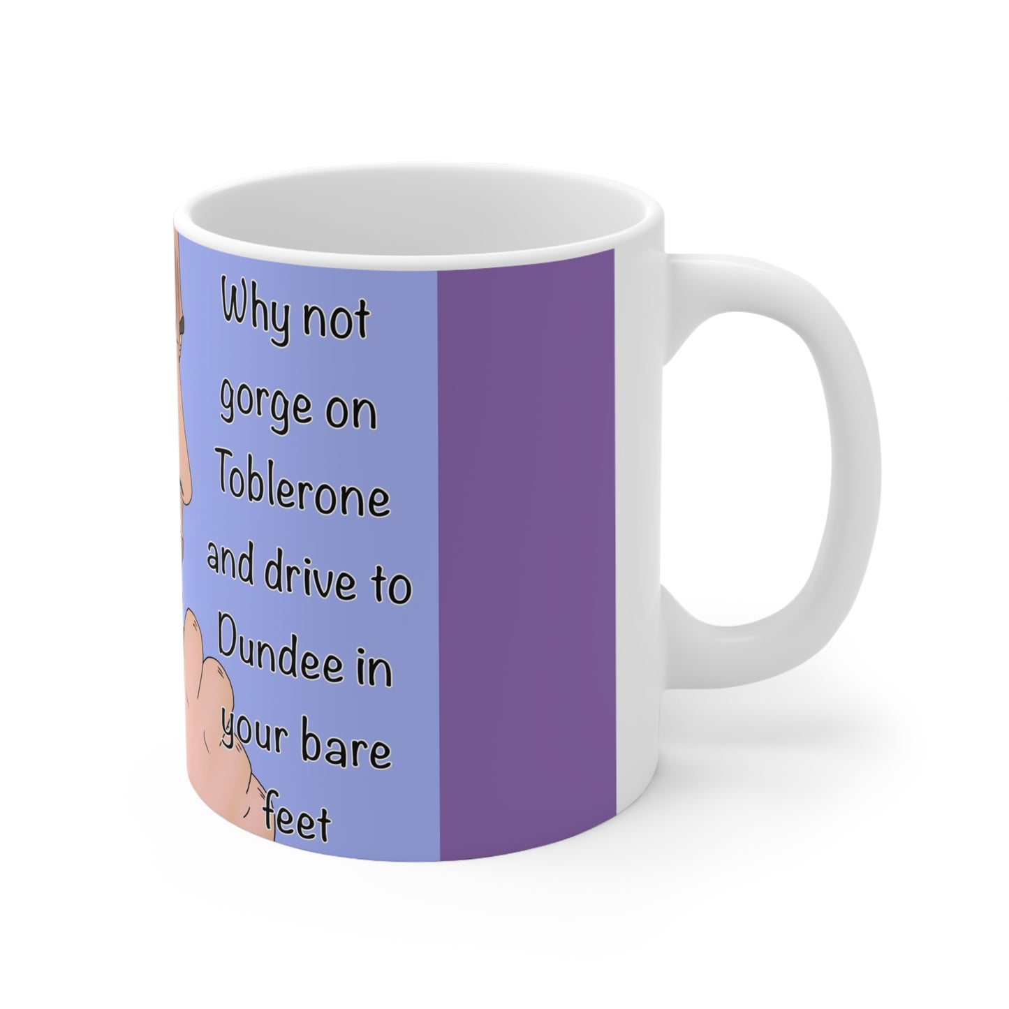Funny Alan Partridge Coffee Mug — Toblerone Cartoon Snack Bite Mug