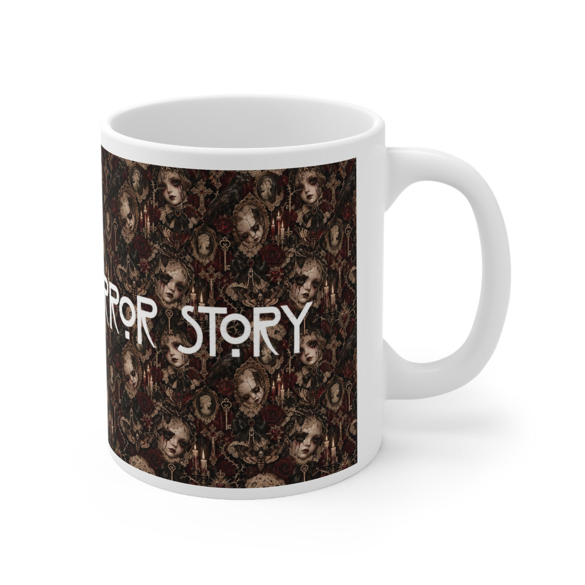 American Horror Story | Mask & Crows Patterned Mug | More Jam