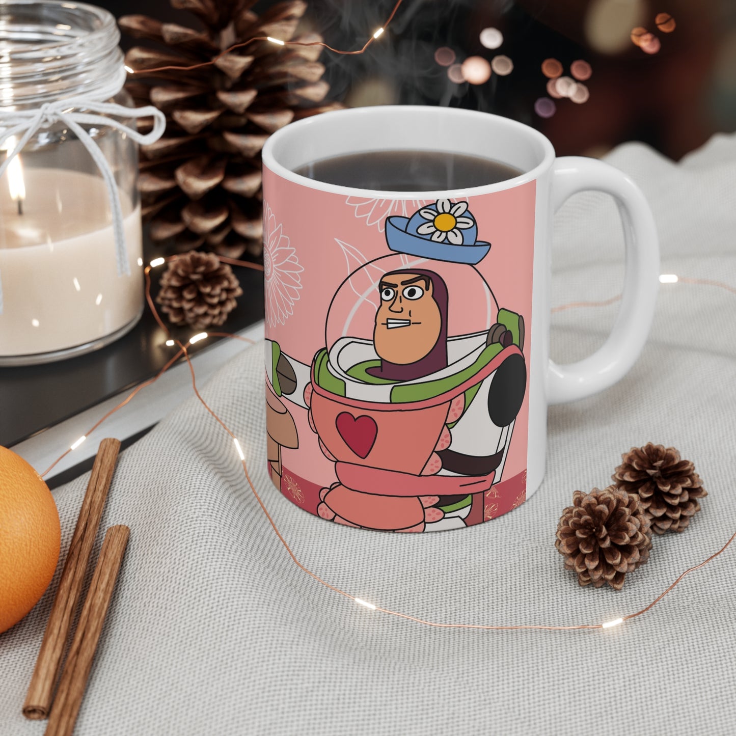 Tea with Buzz Lightyear Ceramic Mug — Cute