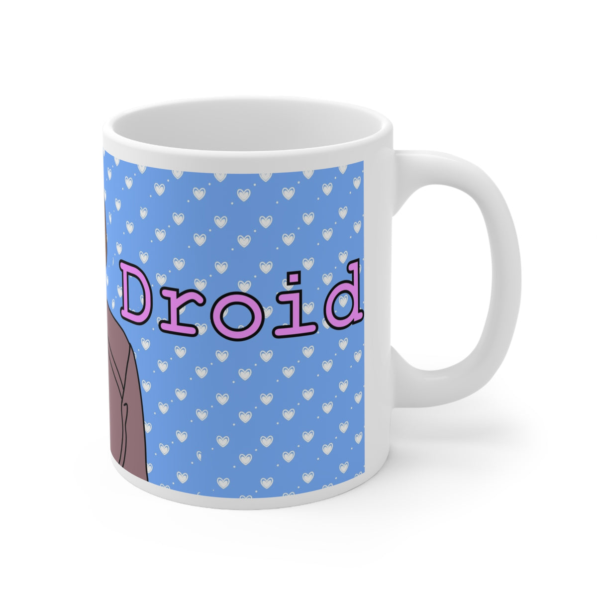 Ann Droid Hearts | Funny Mug | More Jam