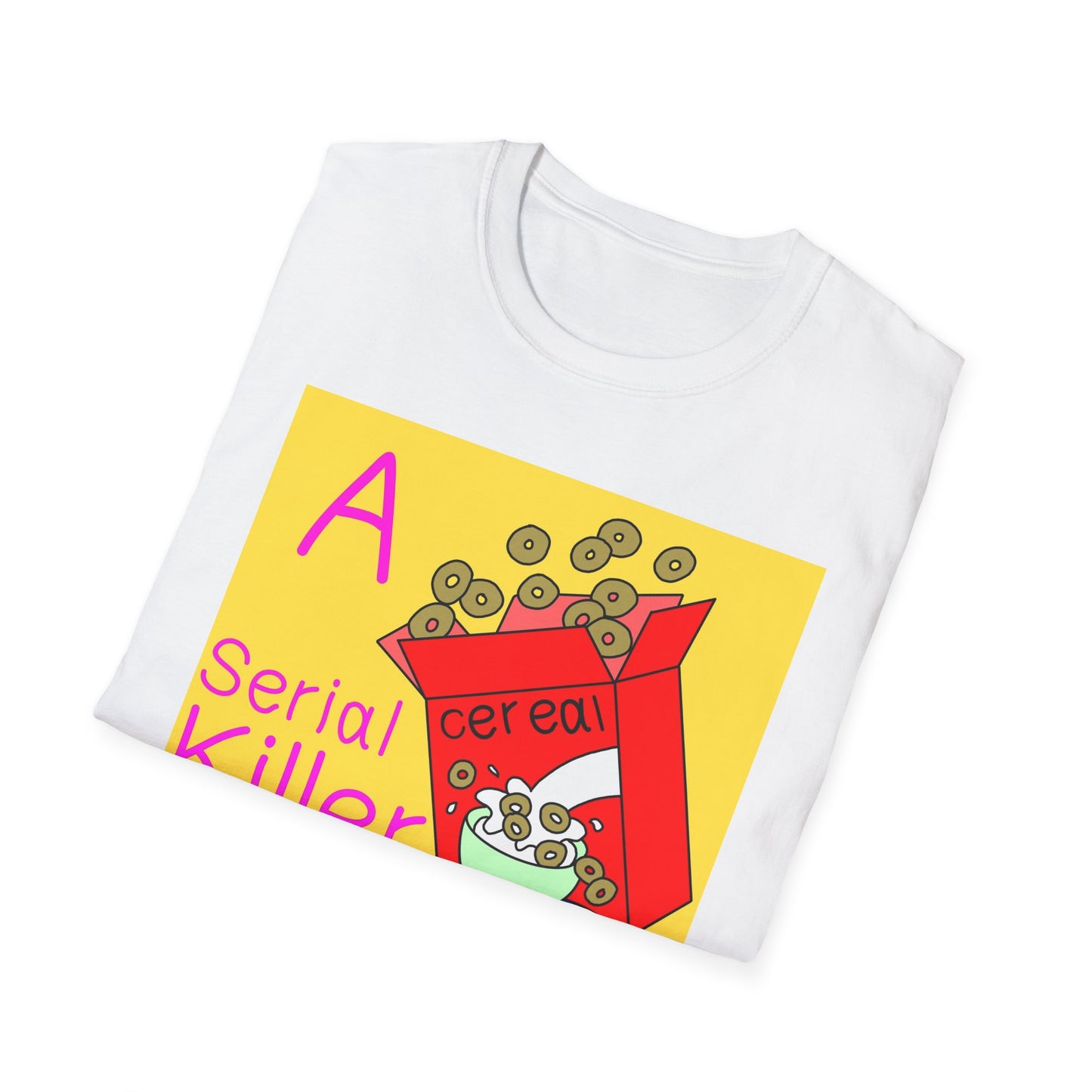 A Serial Killer in the Making T-Shirt — Funny Breakfast Cereal Graphic Tee
