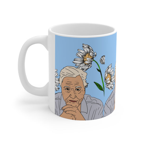 David Attenborough | Floral  Mug | More Jam