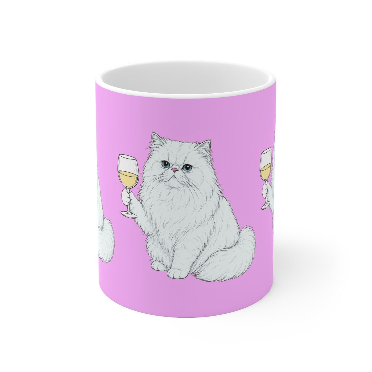 Persian Cat | Pink Wine Mug | More Jam