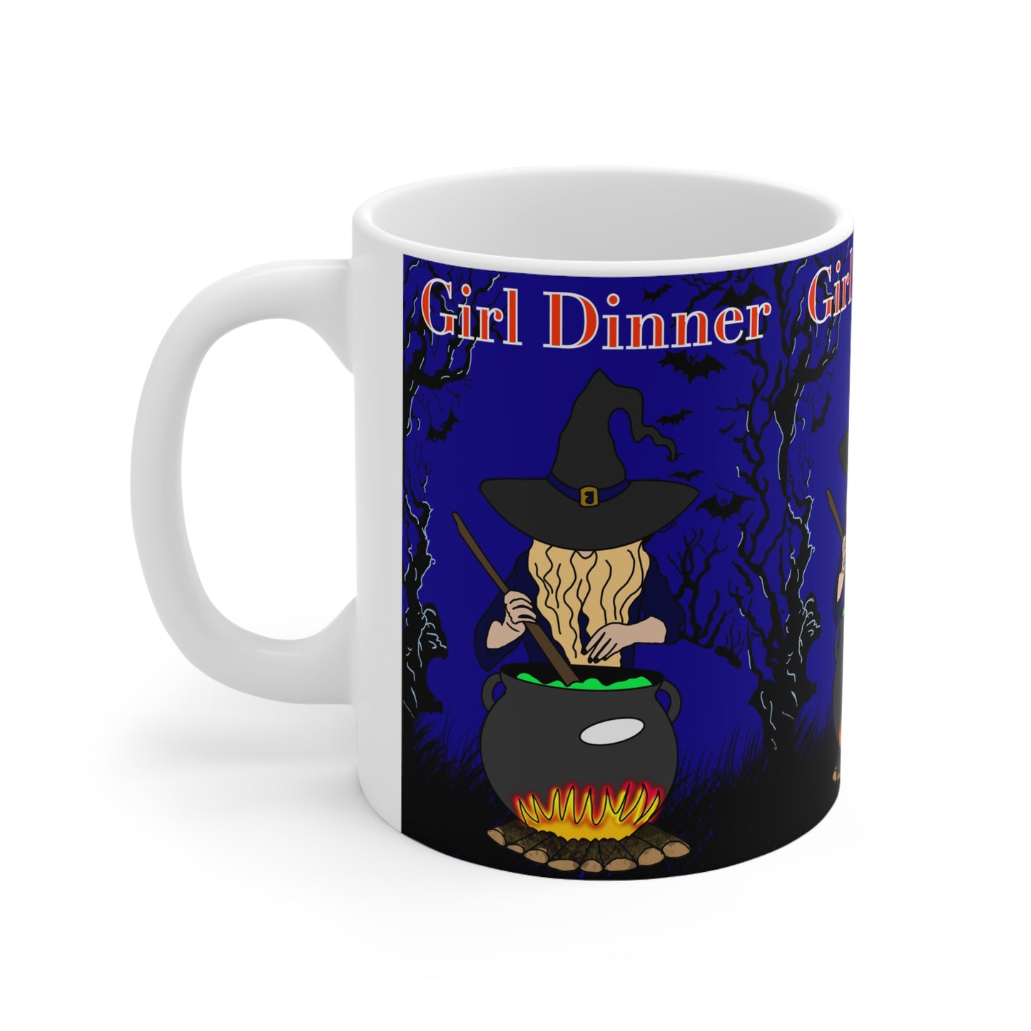 Witch Girl Dinner Coffee Mug — Halloween Ceramic