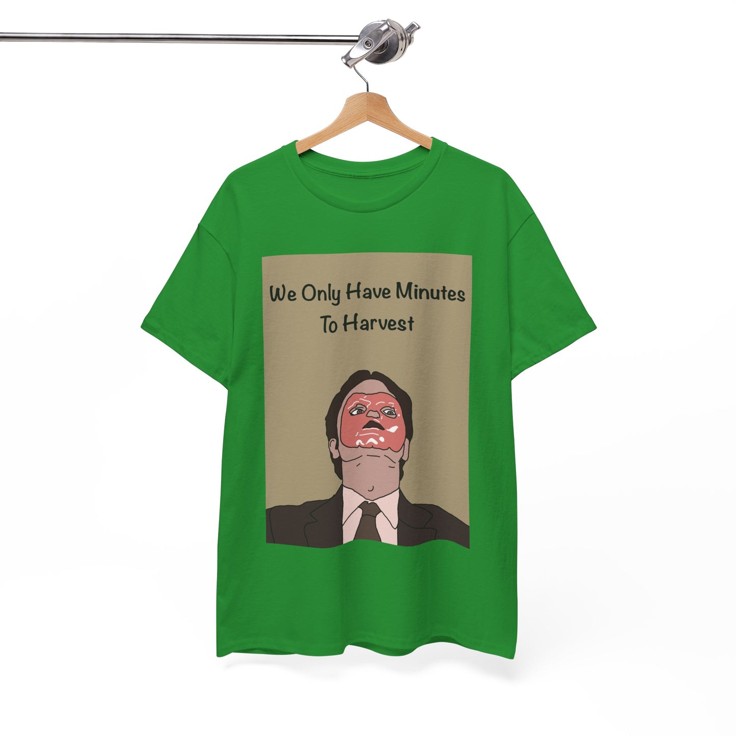 The Office Dwight Schrute Graphic T-Shirt — 'We Only Have Minutes To Harvest'
