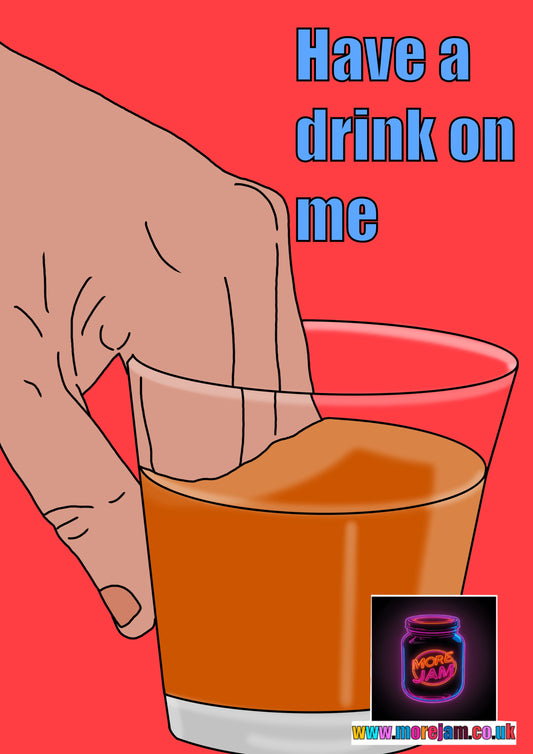 Any Occasion Card Passing Drinks To You