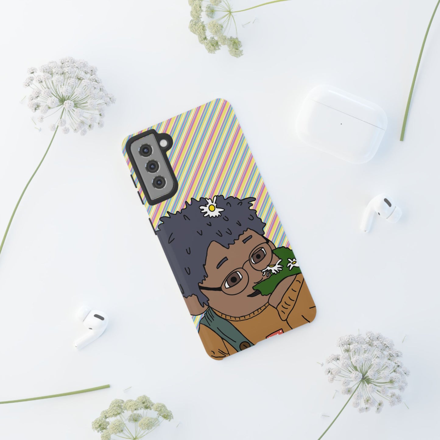 Cute Flowers Tom Phone Case —