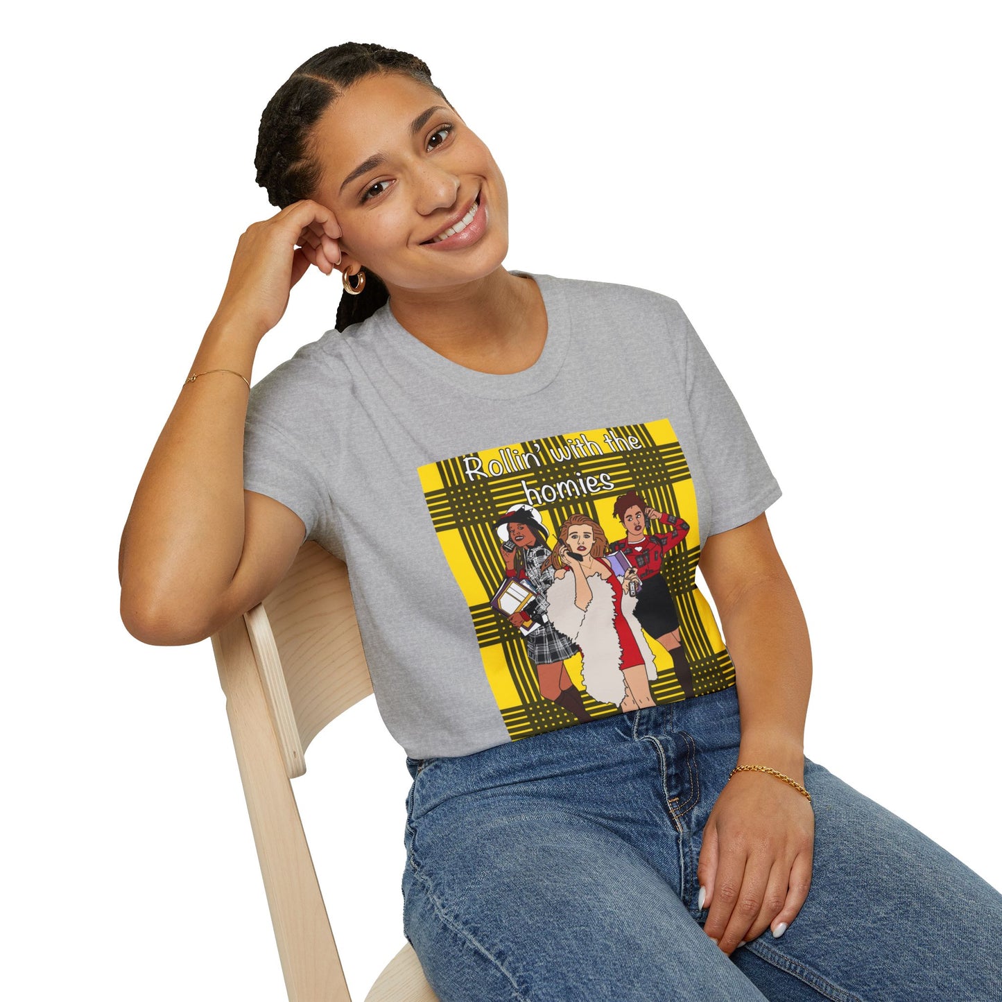 90s Clueless Graphic T-Shirt — ‘Clueless’ Plaid Inspired Retro Femme Tee