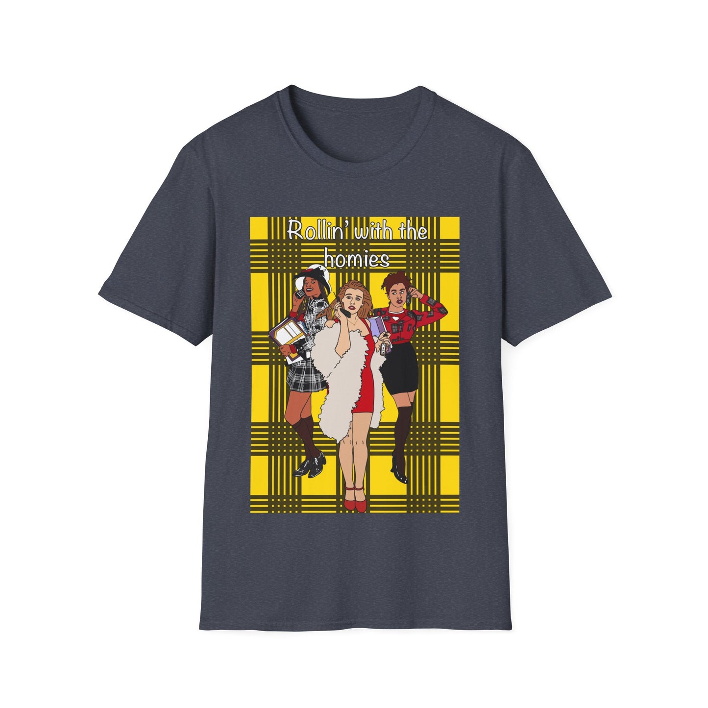 90s Clueless Graphic T-Shirt — ‘Clueless’ Plaid Inspired Retro Femme Tee