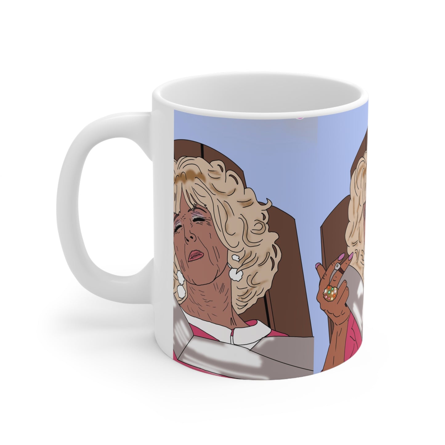Magda There’s Something About Mary Ceramic Mug — Illustration Coffee Cup