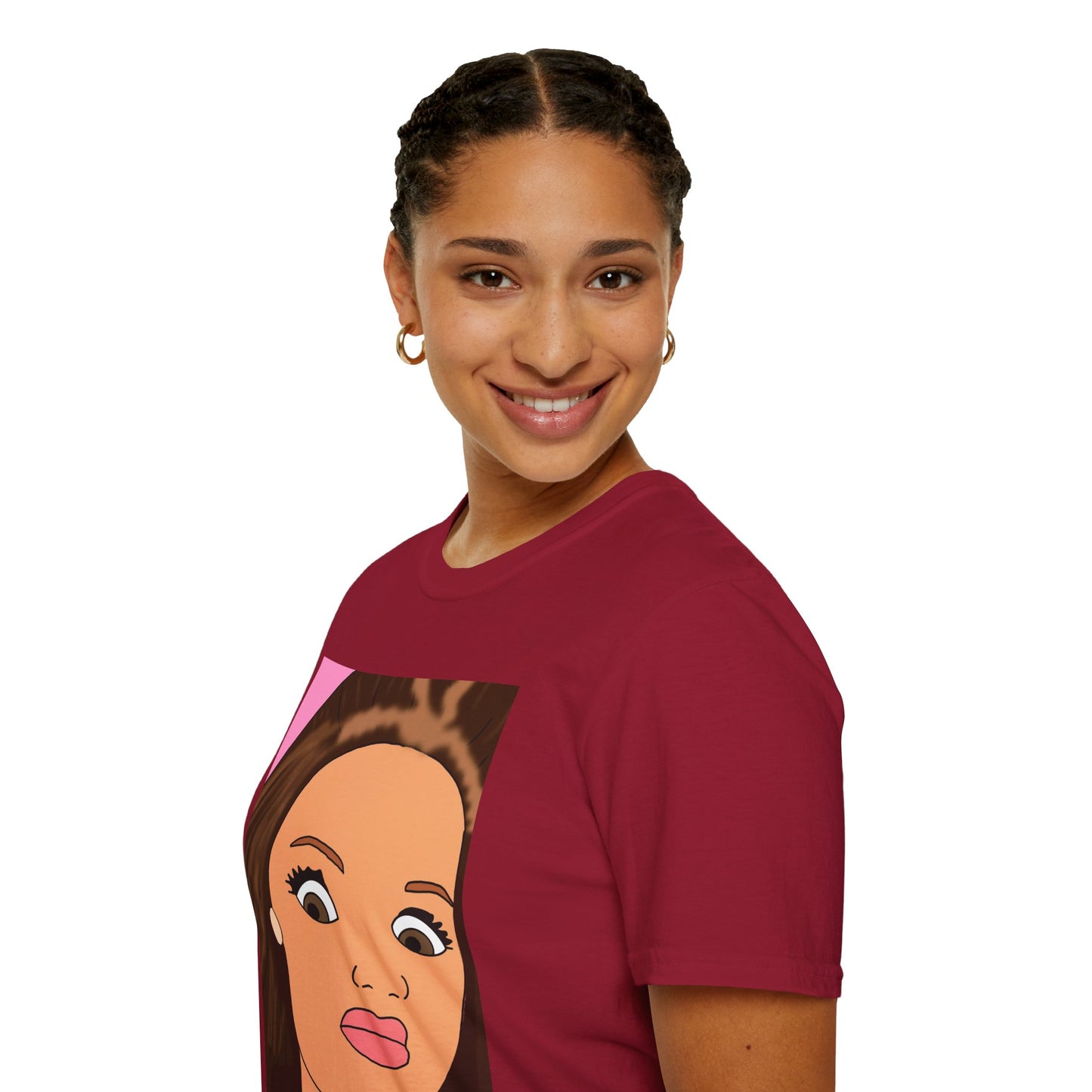 WTF Face T-Shirt — Retro Cartoon Portrait Tee