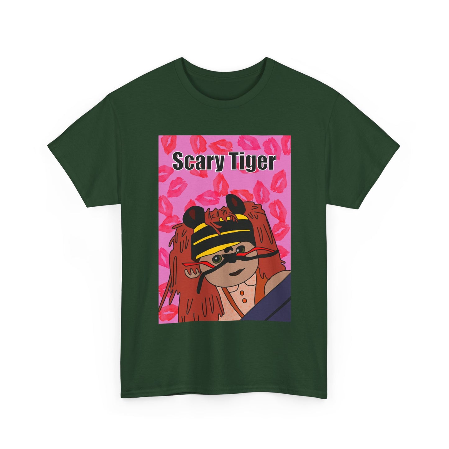 Limited Edition Valentines Day Scary Tiger Graphic Tee
